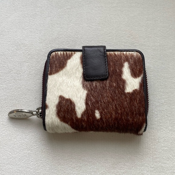 Furla Accessories - Calf hair Furla wallet with key 6 key fobs and zip coin holder. Great condition.